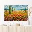 Sweet Living Leinwand Bild Blumen-Landschaft