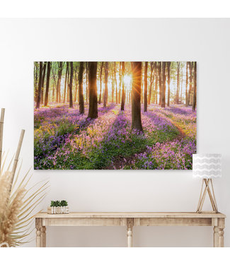 Sweet Living Leinwand Bild Blumen im Wald