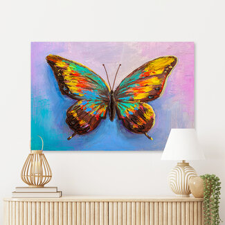 Sweet Living Leinwand Bild Bunter Schmetterling