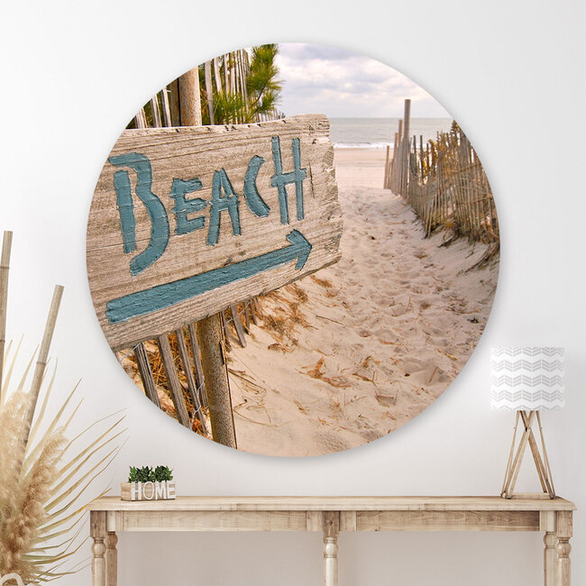 Sweet Living Runde Bilder Strand Schild