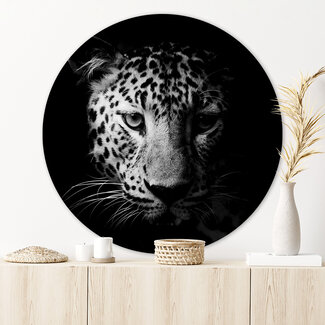 Sweet Living Runde Bilder Schwarz Weiß Leopard
