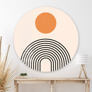 Sweet Living Runde Bilder Geometric Sun