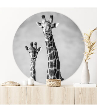 Sweet Living Runde Bilder Zwei Giraffen