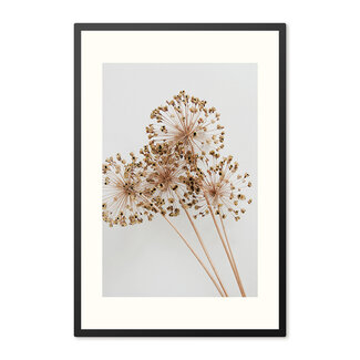 Sweet Living Poster mit Rahmen Dry Flower