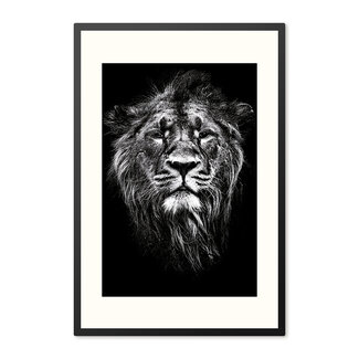 Sweet Living Poster mit Rahmen Impressive Lion