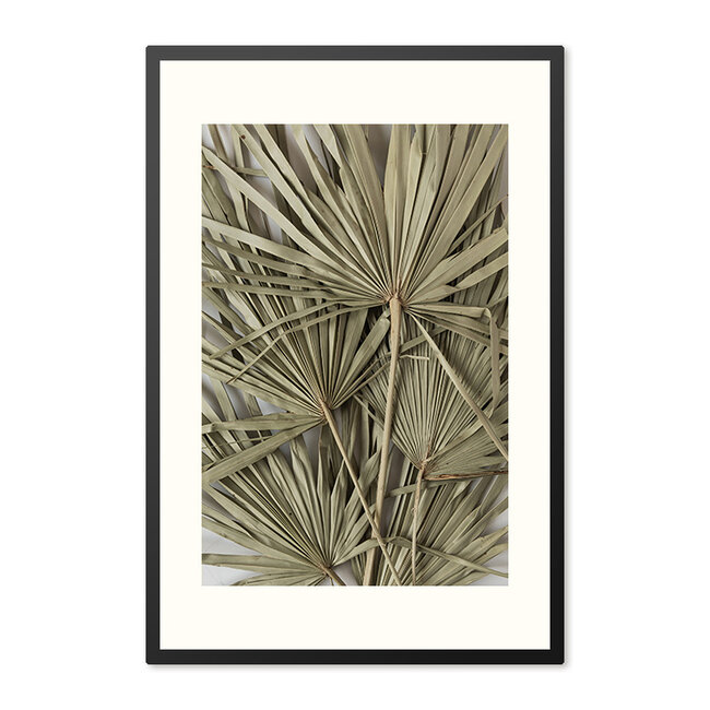 Sweet Living Poster mit Rahmen Palmleaves  Pattern