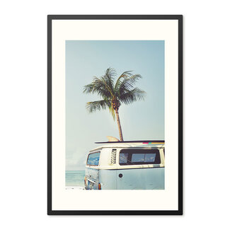 Sweet Living Poster mit Rahmen Vintage Car