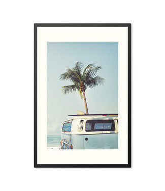 Sweet Living Poster mit Rahmen Vintage Car