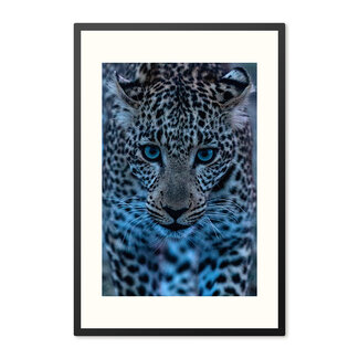 Sweet Living Poster mit Rahmen Leopard