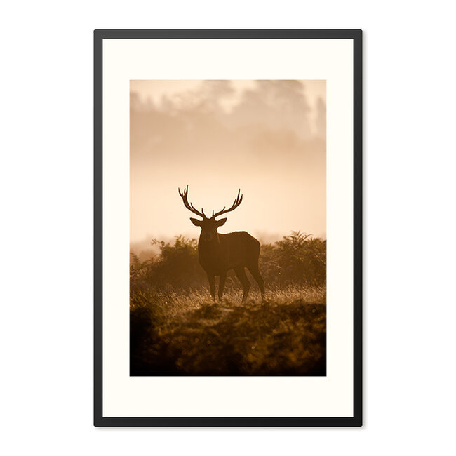 Sweet Living Poster mit Rahmen Autumn Deer