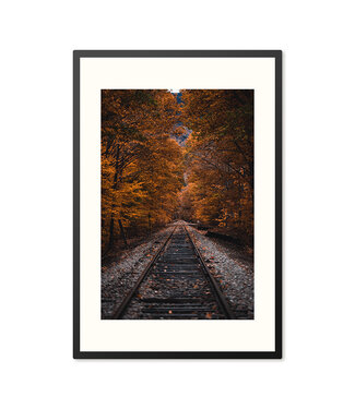 Sweet Living Poster mit Rahmen Railroad