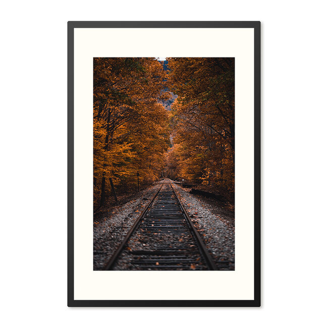 Sweet Living Poster mit Rahmen Railroad