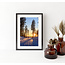 Sweet Living Poster mit Rahmen Snowy Road