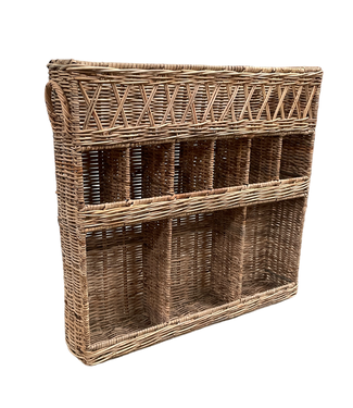 Sweet Living Küchenregal Rattan mit diversen Fächern - B50xH50xT10cm