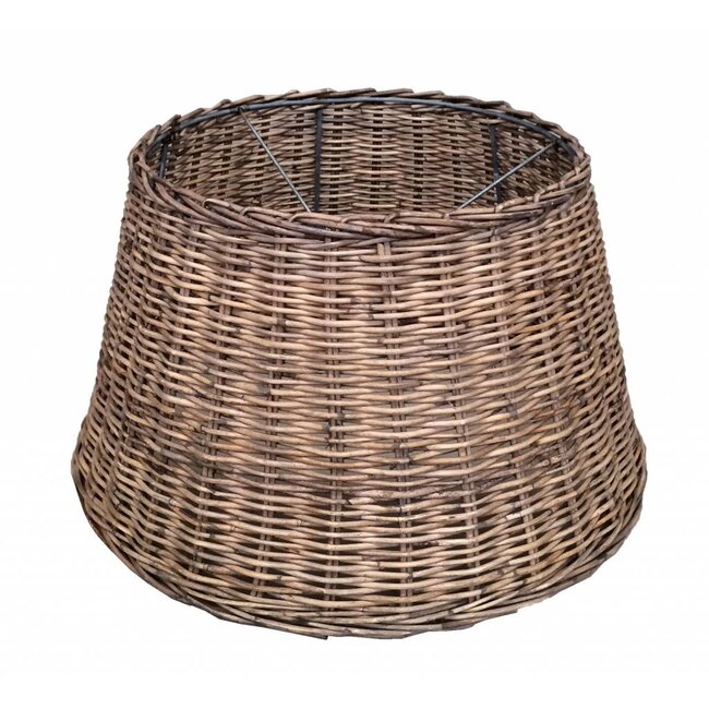 Sweet Living Rattan Lampenschirm Rund (Stehlampe) - Ø40xH23 cm