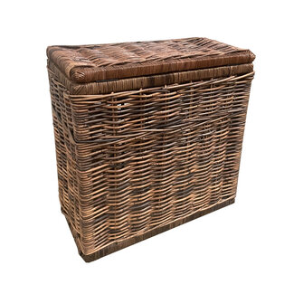 Sweet Living Rattan Wäschekorb Braun - 68x33xH66 cm