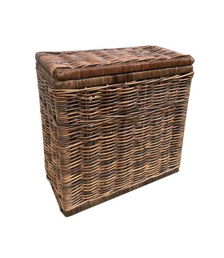 Sweet Living Rattan Wäschekorb Braun - 68x33xH66 cm