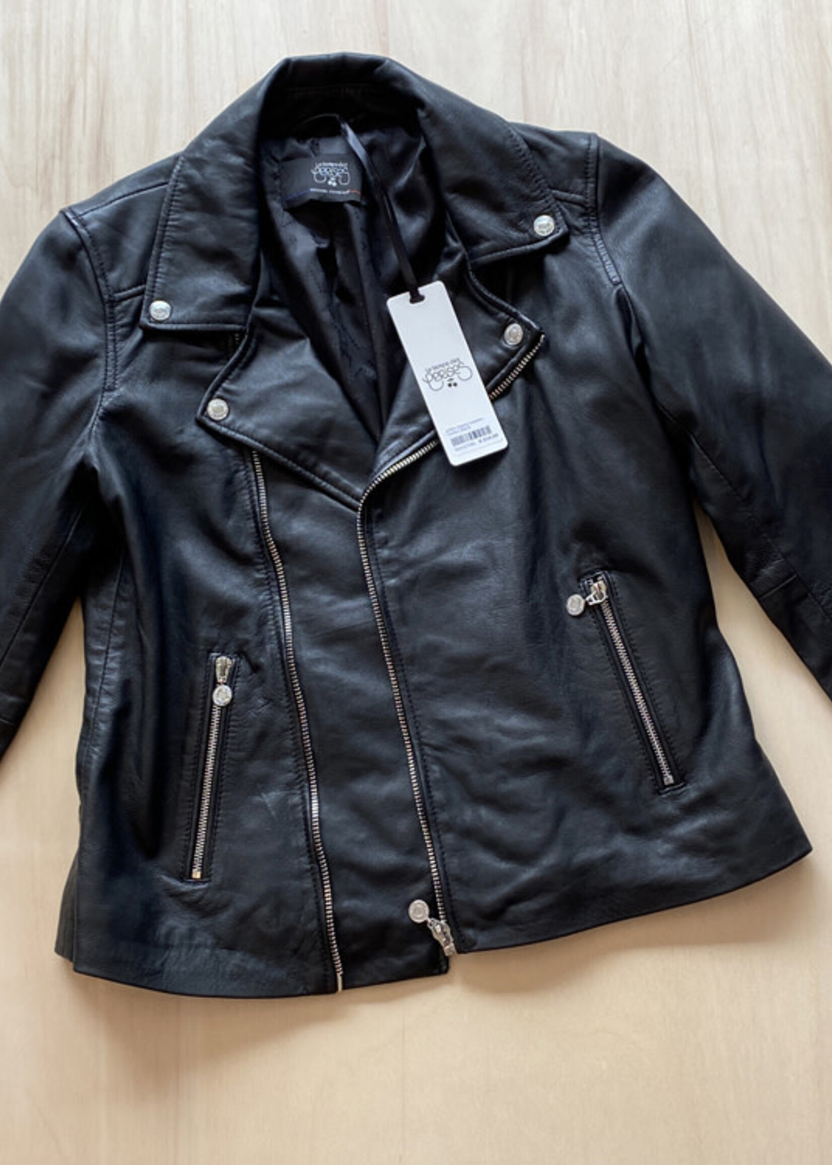 Le Temps Des Cerises LTDC Nancy Leather Jacket Black
