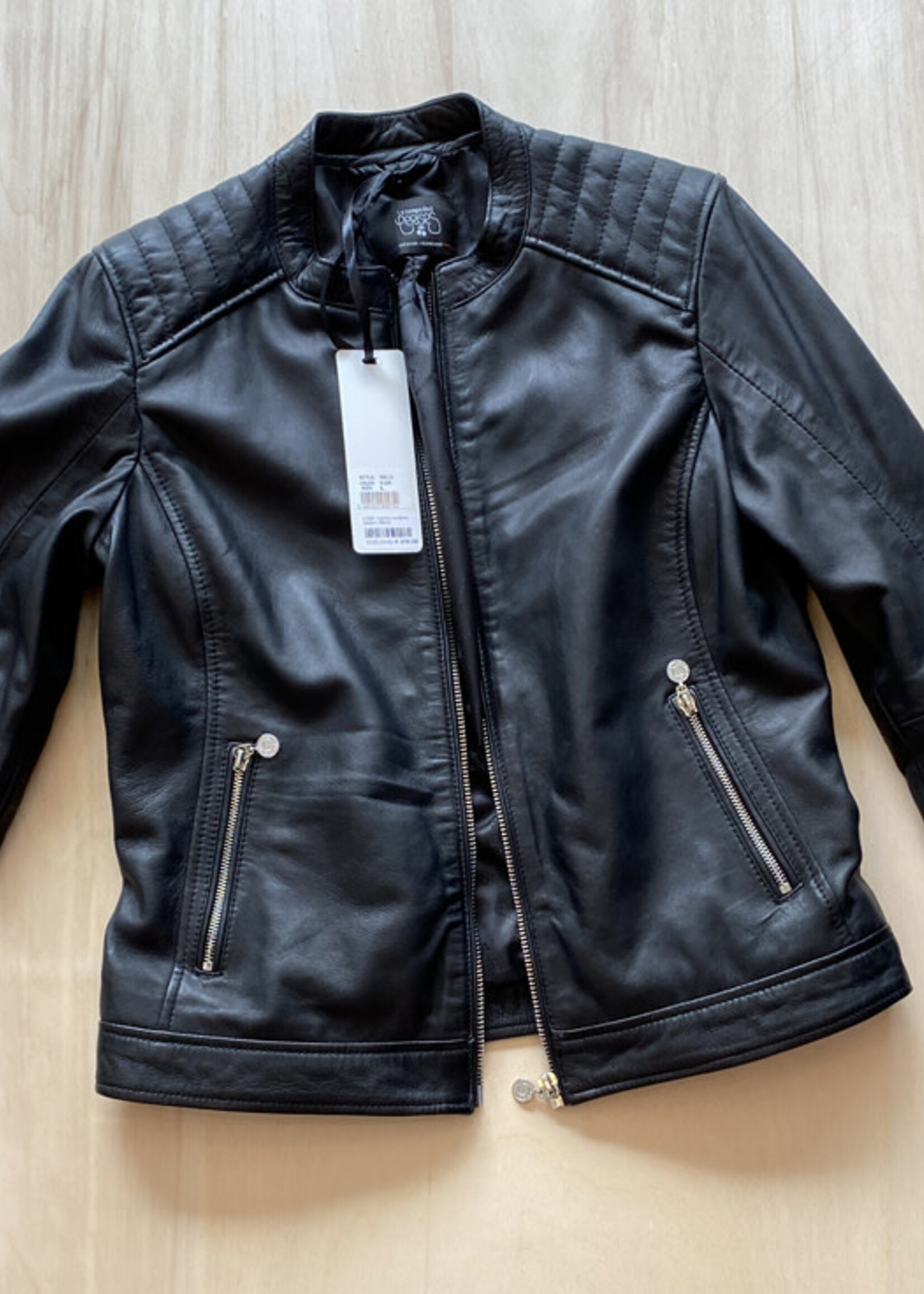 Le Temps Des Cerises LTDC Vuelta Leather Jacket Black