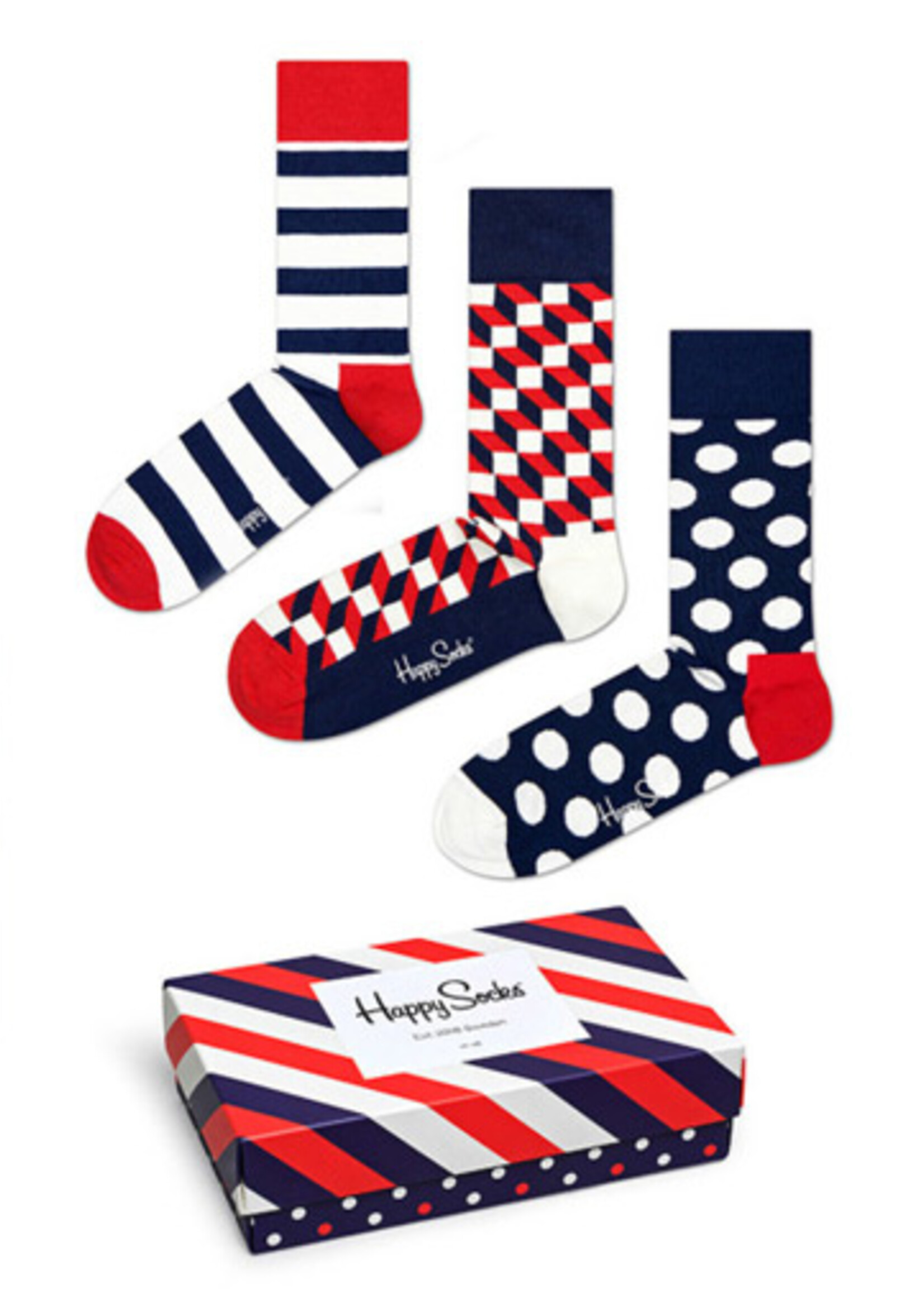 Happy Socks Happy Socks Classic Stripe Gift Box