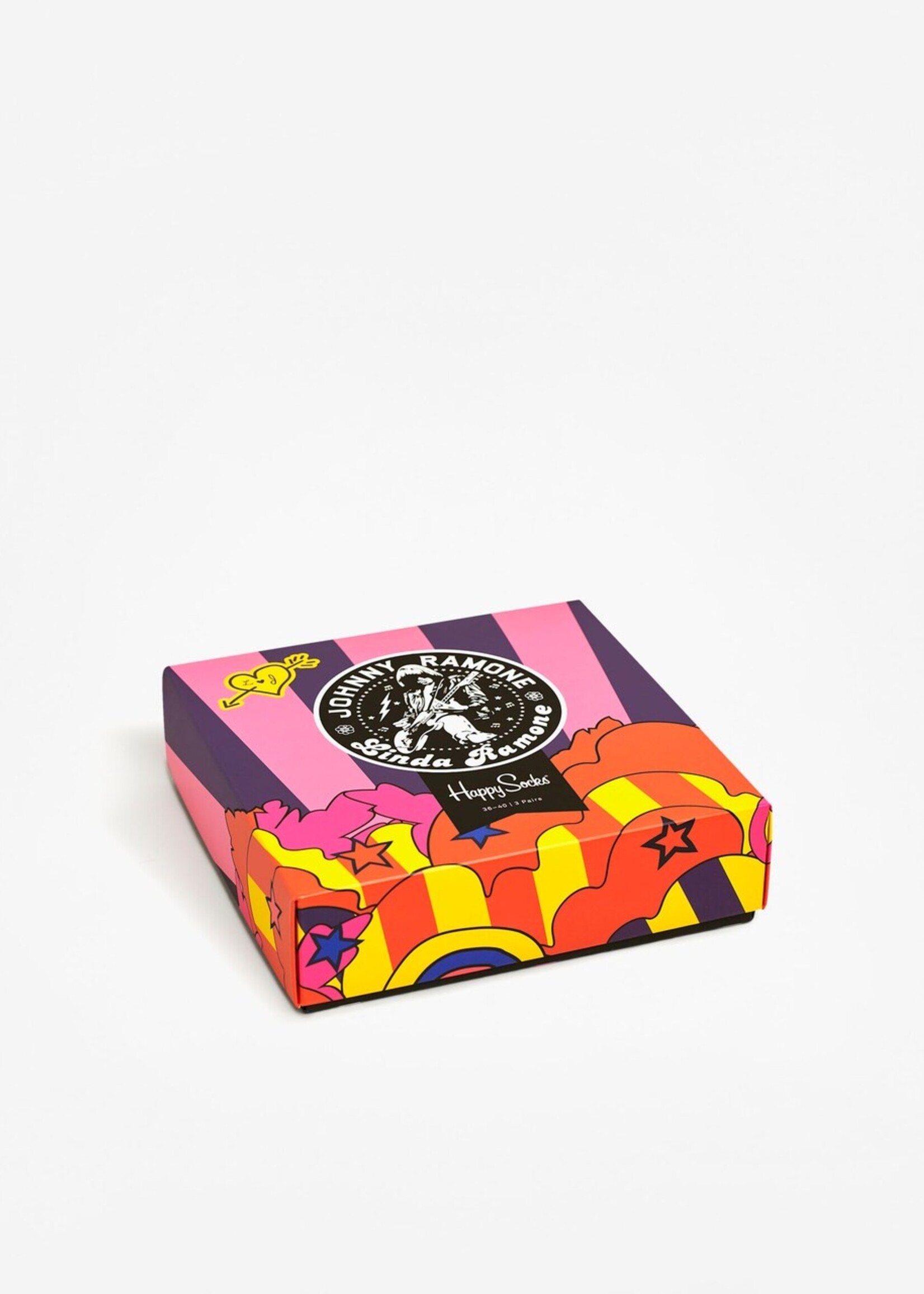 Happy Socks Happy Socks The Linda & Johnny Ramone 3 pack gift box set