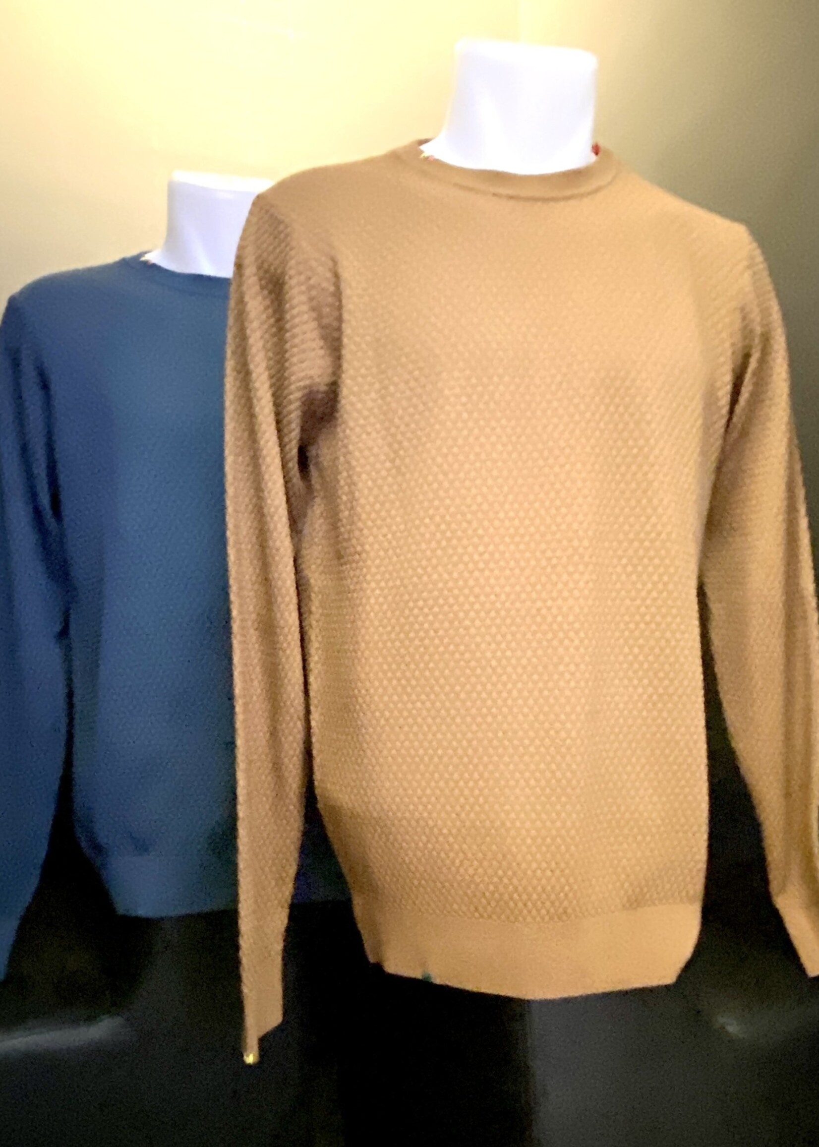 BOB BoB Girocollo Maglieria Cotone Punto Maglia unica