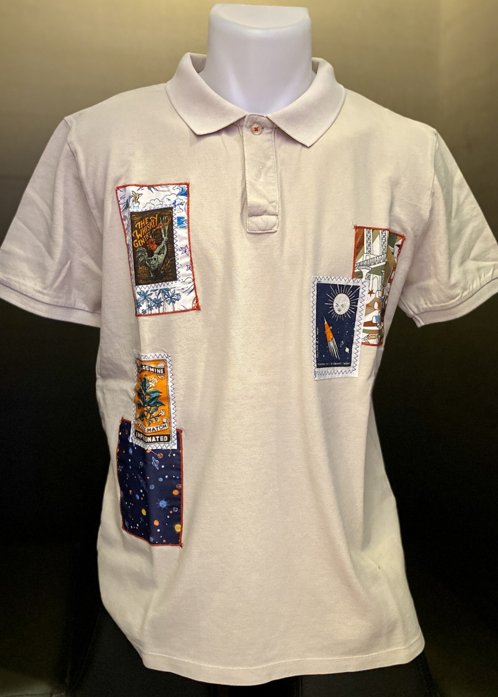 BOB BOB Polo Cotone Ricamata Sand