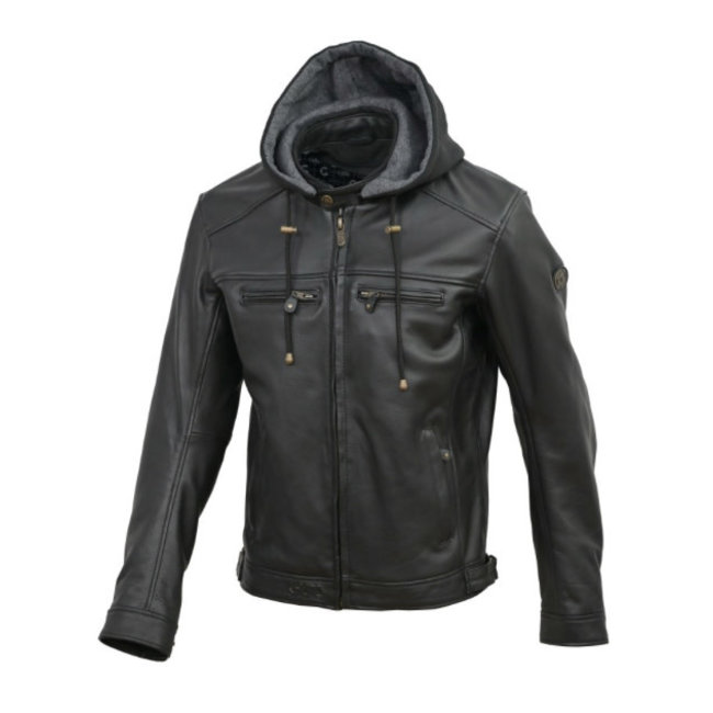 GUNS GUNS Titus Moto Biker Jacket Black