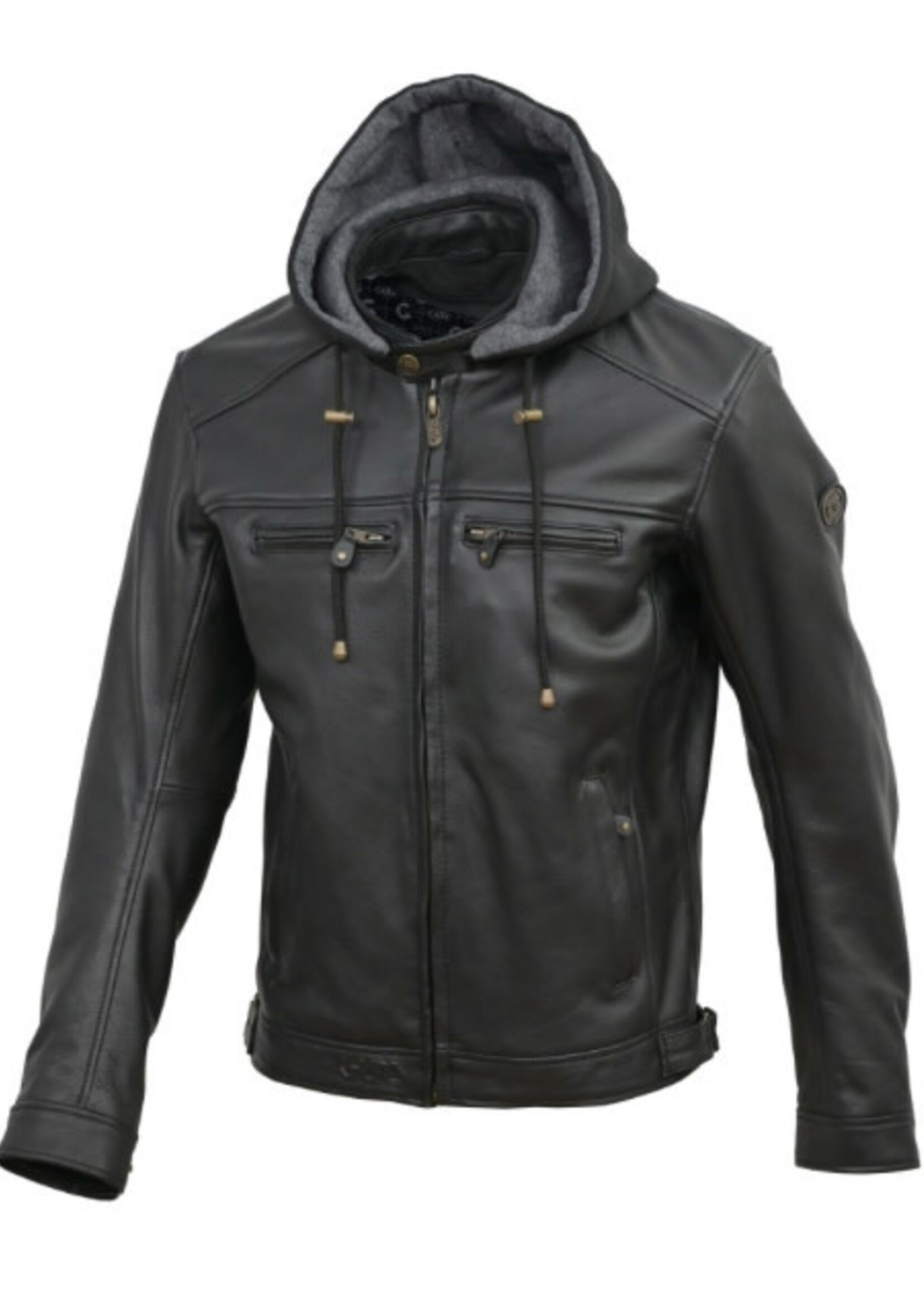 GUNS GUNS Titus Moto Biker Jacket Brown