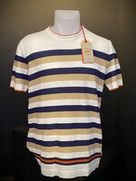 BOB BOB Girocollo Maglieria Rigato Lino Cotone