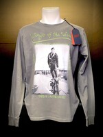 BOB BOB T-Shirt Manica Lungfa Stampata Grigio