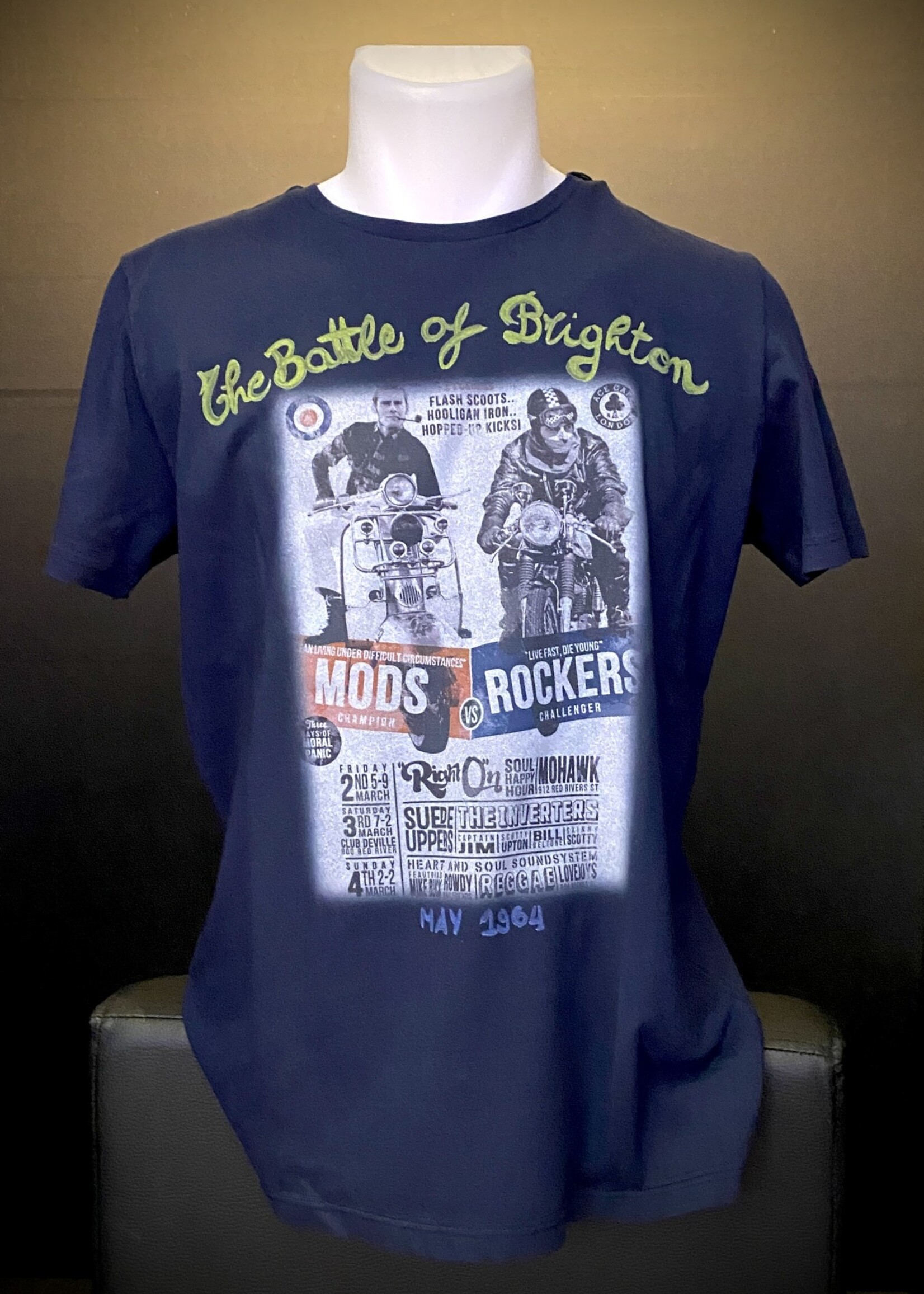 BOB BOB T-SHIrt Cotone Stampate Navy