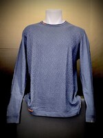 BOB BOB Girocollo Maglieria Lino Cotone Blue