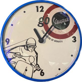 Vespa Gadgets - Retro Horloge Go Vespa 24cm