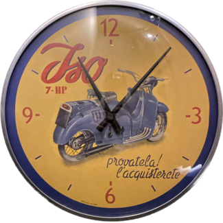 Lambretta Gadgets - Retro Horloge Vintage Scooter 30cm