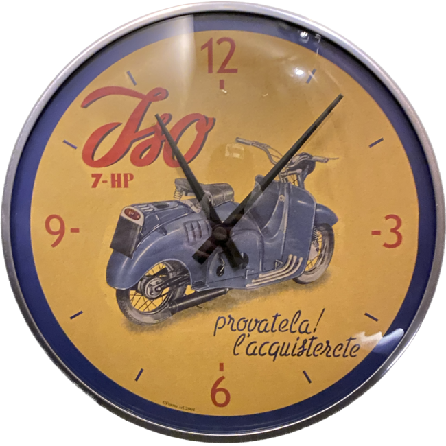 Lambretta Gadgets - Retro Horloge Vintage Scooter 30cm