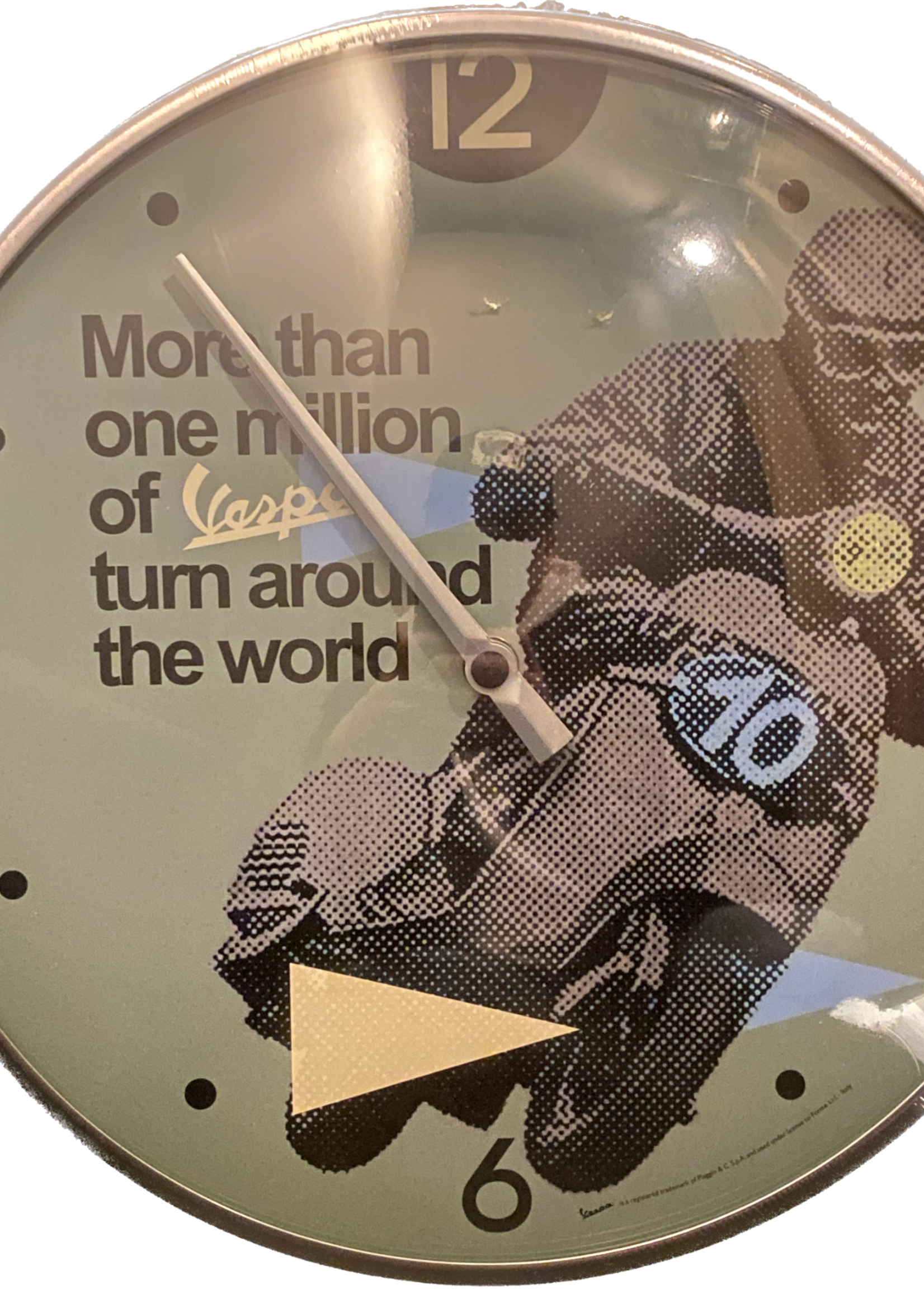 Vespa Gadgets Vespa Gadgets - Retro Horloge Million Vespa 30cm