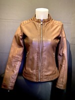 Le Temps Des Cerises LTDC Vuelta Leather Jacket Camel