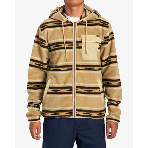 RVCA Hawthorne- Hooded Fleece met rits voor heren RVCA Hawthorne- Hooded Fleece met rits voor heren
