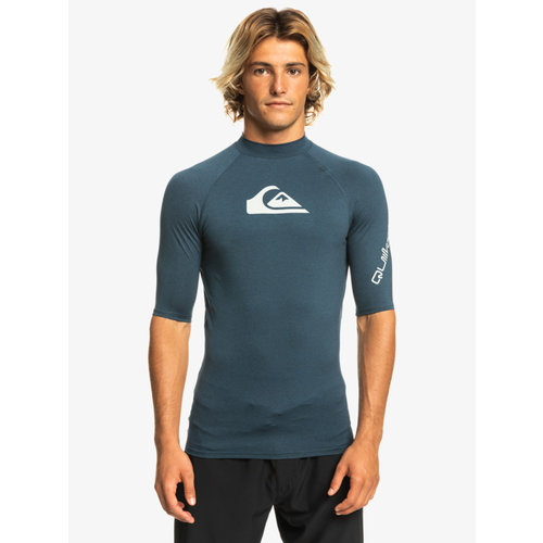 Quiksilver All Time - UPF 50 Rash Vest met Korte Mouw voor Heren Quiksilver All Time - UPF 50 Rash Vest met Korte Mouw voor Heren