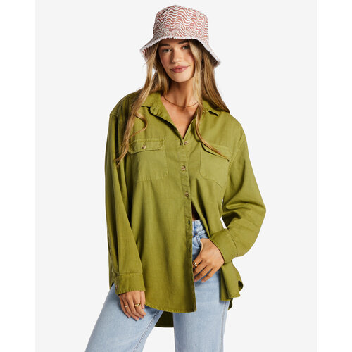Billabong So Stoked Twill - Overhemd met Lange Mouwen voor Dames Billabong So Stoked Twill - Overhemd met Lange Mouwen voor Dames