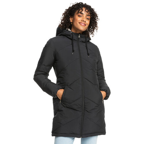 Roxy Better Weather - Lang Donsjack met Capuchon voor Dames Roxy Better Weather - Lang Donsjack met Capuchon voor Dames