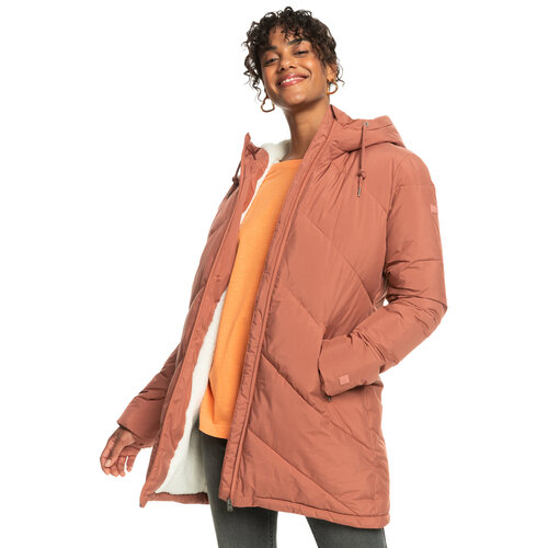 Roxy Better Weather - Lang Donsjack met Capuchon voor Dames Roxy Better Weather - Lang Donsjack met Capuchon voor Dames