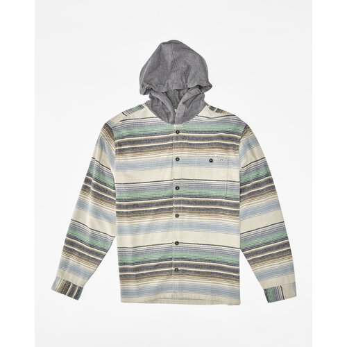 Billabong Baja- Hooded Flannel Shirt voor jongens 8-16 Billabong Baja- Hooded Flannel Shirt voor jongens 8-16