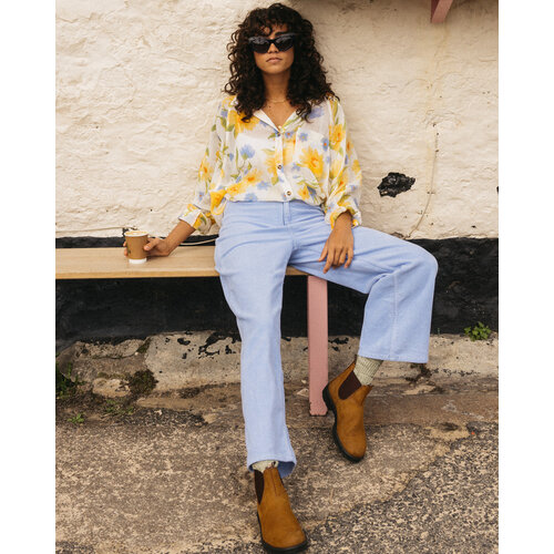 Billabong Gold Cord - Corduroy Broek met Wijde Pijpen voor Dames Billabong Gold Cord - Corduroy Broek met Wijde Pijpen voor Dames