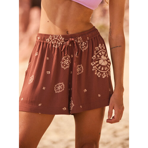 Roxy Lekeitio Break -Waist Beach Shorts voor dames