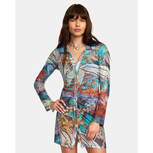 RVCA Freeworld Dress- Doorschijnende jurk voor dames