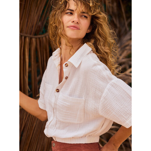 Roxy Coastal Palm - Shirt met korte mouwen voor dames