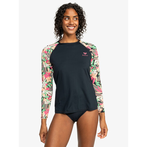 Roxy Printed - Rash Vest met Rits en Lange Mouw voor Dames