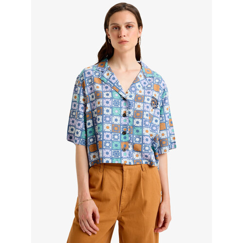 Quiksilver Tilebloom - Overhemd met Korte Mouwen voor Dames Quiksilver Tilebloom - Overhemd met Korte Mouwen voor Dames